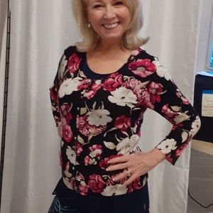 WH/BM Floral Sweater